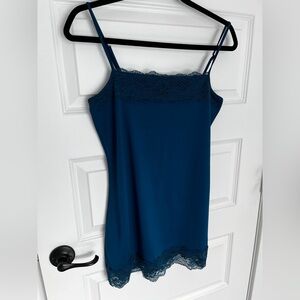 Ricki's Teal Lace-Trim Camisole Slip